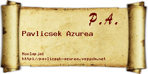 Pavlicsek Azurea névjegykártya
